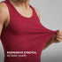 XYXX Ace Modal-Cotton Vest Bold Burgundy