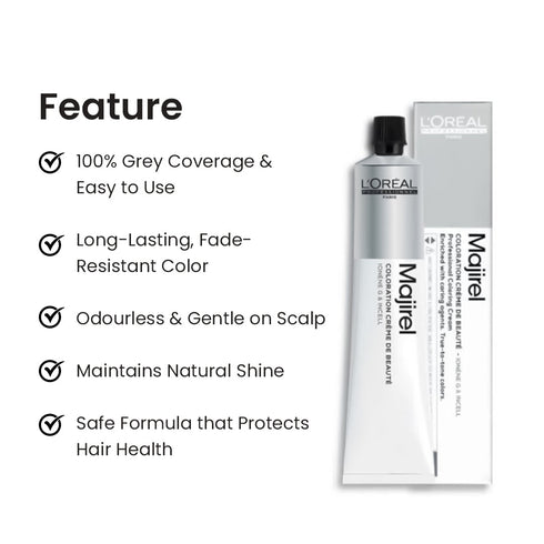 L'Oreal Professionnel Majirel 4 Brown Permanent Hair Colour 50ml