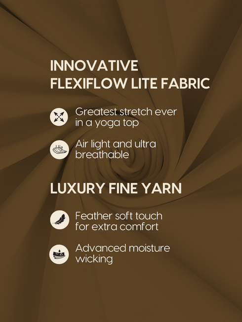 Wiselife Purpose Printed Active T-shirt (Brown)