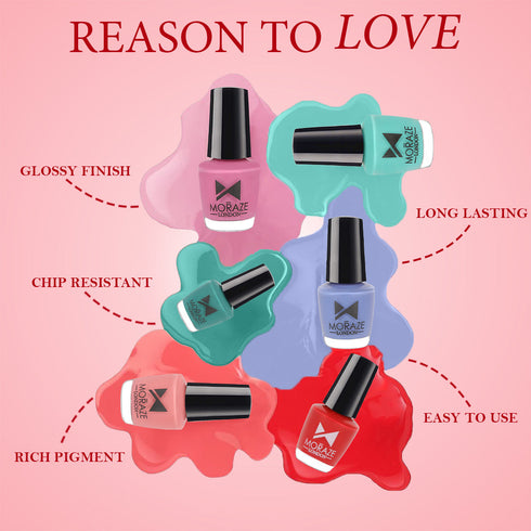 Moraze Cosmetics Most Loved Glossy Nail Polish