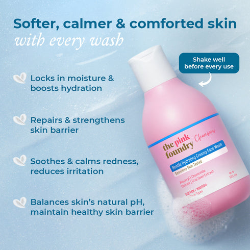 The Pink Foundry Gentle Hydrating Creamy Face Wash