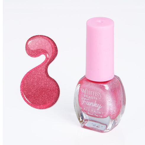 Whimsy Beauty Funky Pink Glitter Nailpaint
