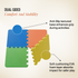 Wiselife Interlocking Play Mat for Kids & Babies