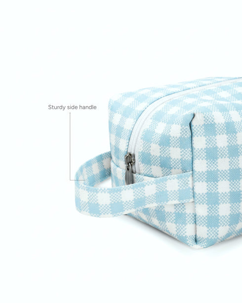Ecoright Gingham (Blue) Travel Pouch
