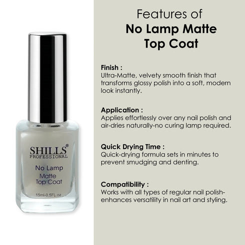 Shills Professional No Lamp Matte Top Coat
