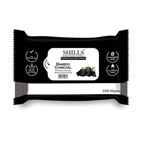 Shills Professional Wet Wipes Charcoal