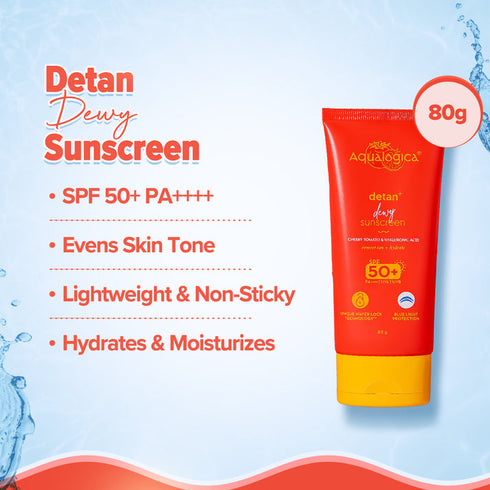 Aqualogica Detan Cleanse and Protect Combo