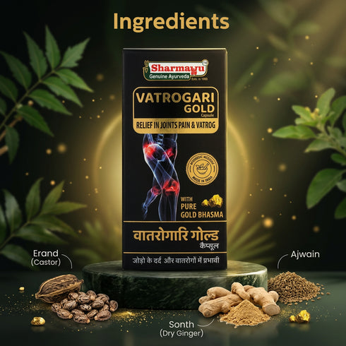 Sharmayu Ayurveda Vatrogari Gold Capsule