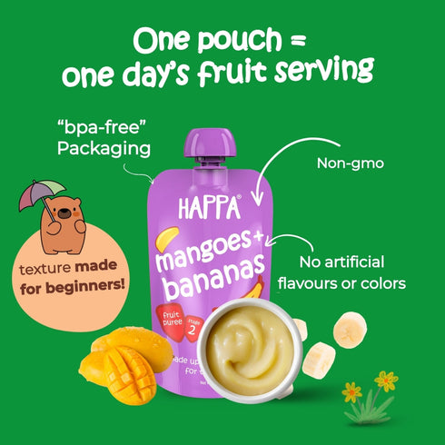 Happa Healthy Baby Food Puree Travel Pack