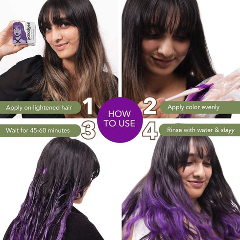 Paradyes Electric Purple Semi-Permanent Hair Color
