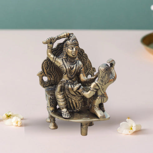 Brass Baglamukhi Idol 0.8Kg