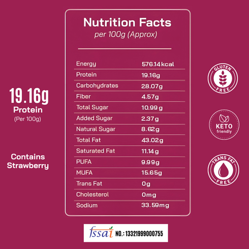 Fitfeast Strawberry Peanut Butter 400g