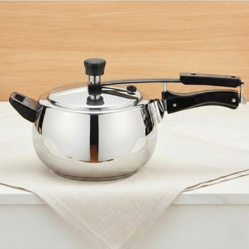 Vinod Doniv Stainless Steel Sandwich Bottom Pressure Cooker With Inner Lid 6.5 Ltr Amaze Series Induction Friendly