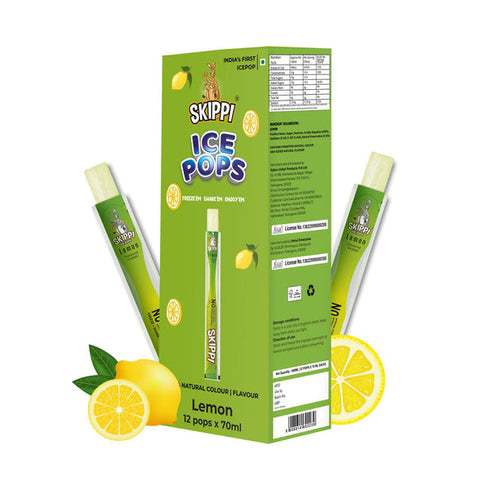 Skippi Ice Pops Lemon Flavor Skippi Natural Ice Pop
