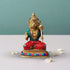 Brass Hanuman With Turquoise Coral Statue 1.346Kg