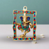 Brass Wall Hanging Ganesh Statue With Coral 0.98Kg