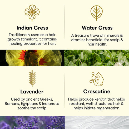 Theearthcollective in Anti Ageing Hair Cleanser Shampoo Indian Cress Water Cress & Lavender