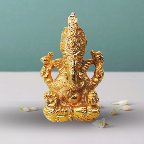 Brass Ganesh Ji Statue 0.18Kg