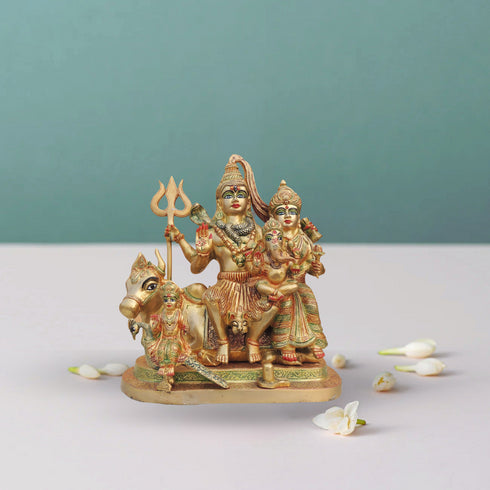 Brass Shiv Parivar Murti | Shiv Family Idol14Kg