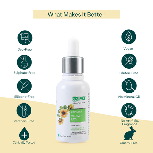 OZiva Bioactive Vitamin E122 Face Serum