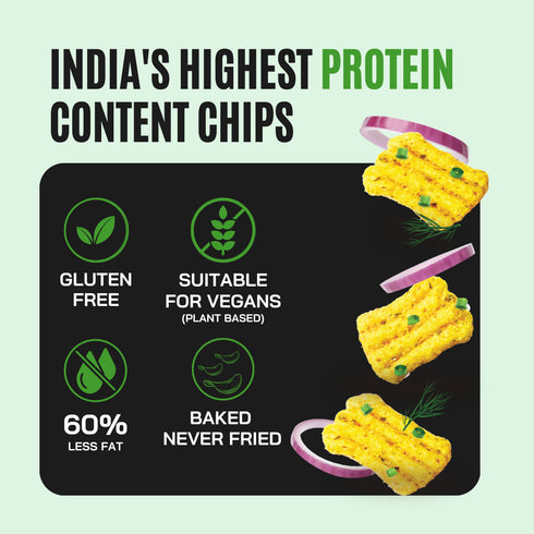 Fitfeast Protein Chips Cream & Onion | As Seen on Shark Tank