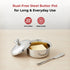 Vinod Stainless Steel Butter Pot with Butter Knife and Lid 100 gram Capacity Highest Grade Steel Rust Free Dishwasher Safe Tough Build