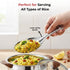 Vinod Stainless Steel Rice Server Rice Spoon Rice Chamcha Set of 2 25 cm High Grade Stainless Steel Mirror Finish Rust Free No 3