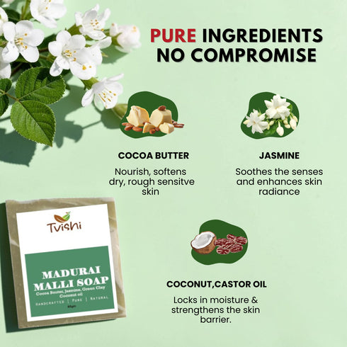 Tvishi Skincare Madurai Malli Soap
