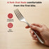 Vinod Aero Stainless Steel Dinner Fork Set of 12 Piece Heavy Gauge Steel Mirror Finish Rust Free Tough Strong and Durable