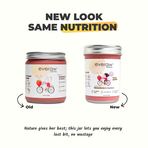 Everaw Nutrition Strawberry Cashew Butter