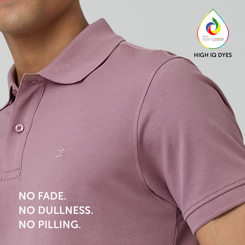 XYXX Nova Combed Cotton Polo T-shirts Rose Blush