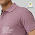 XYXX Nova Combed Cotton Polo T-shirts Rose Blush