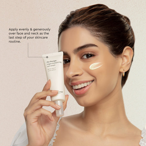 The Face Shop The Therapy Vegan Moisturizing Sun Serum