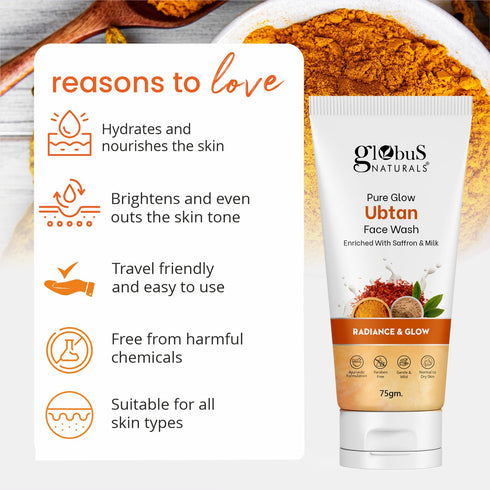 Globus Naturals Ubtan Face Wash