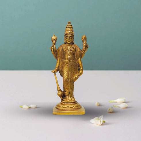 Brass Vishnu Ji Statue 0.23Kg