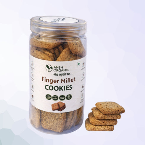 Ansh Organic Finger Millet Cookies | Ragi Cookies