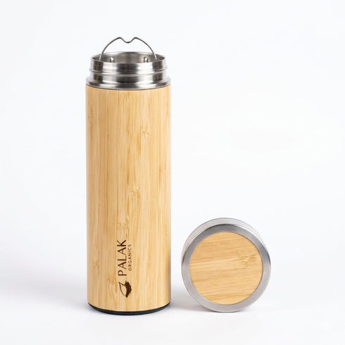 Millet Mania Bamboo Steel Water Bottle