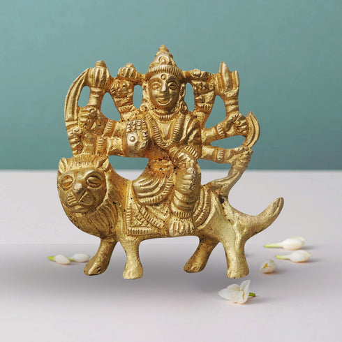 Brass Durga Devi Idol 0.11Kg