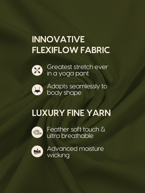 Wiselife Active Fitted Leggings (Olive green)
