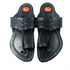 Vhaanfootwear Single wadi Dark Black Pure Leather Kapashi Kolhapuri Chappal For Men Vhaan