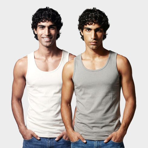 Bummer 100% Cotton Men's Vest - 2 Pack
