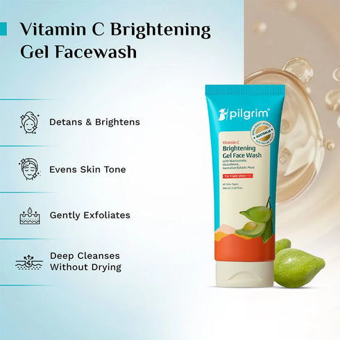 Pilgrim Vitamin C Brightening Gel Face Wash