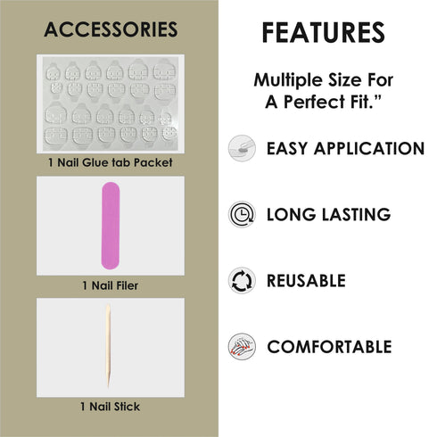 Shills Professional Glossy Solid Color Nails Square(SPN579-SPN604)