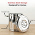 Vinod Stainless Steel Heavy Gauge Ration Dabba 30 Litre No 18 with Lid and Side Handle Highest Grade Steel Mirror Finish and Rust Free