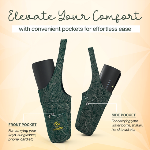 Wiselife Yoga Mat Tote Bag (Up to 8mm Mat)