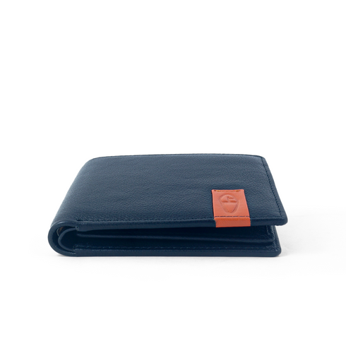 Vhaanfootwear Style Guardian Premium NAPPA Leather Wallet with RFID Protection for Men Blue