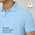 XYXX Nova Combed Cotton Polo T-shirts Sky Blue