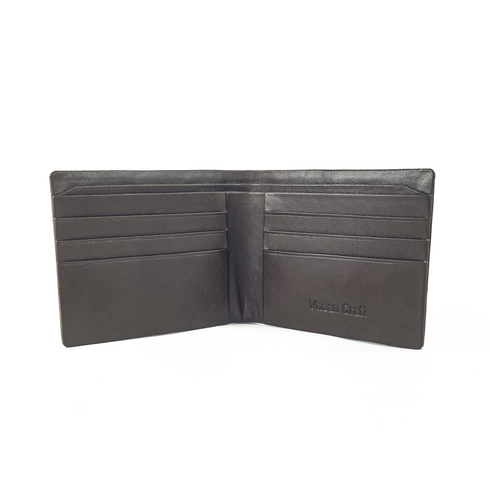 Vhaanfootwear Seamless Elegance RFID Protected Stitchless Premium NAPPA Leather Wallets for Men Brown