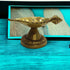 Tamas Brass Leaf Diya with Stand Ethnic Design Handmade | Free Luxury Gift box