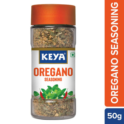 Keyafoods Keya Oregano Seasoning All Natural & Healthy Spice Blend for Pizza Pasta & More Glass Bottle Premium Herbs and Spices Contains Freeze dried herbs Export Quality No Preservatives The rich aroma that lasts